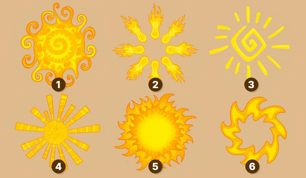 Test di vitalità: scegliere l&#039;immagine del sole indica una mentalità positiva