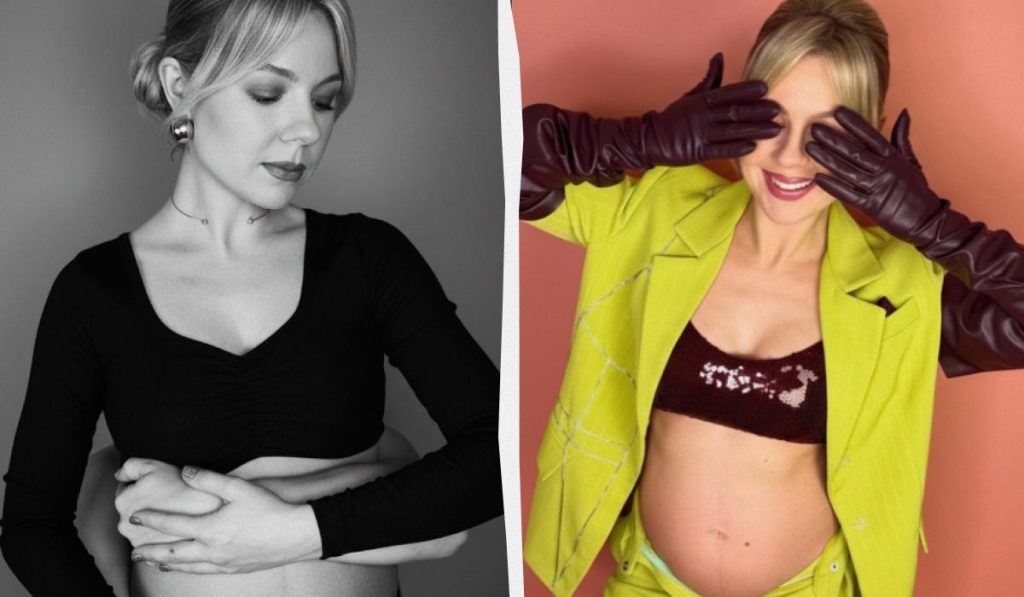 Una nota conduttrice ucraina aspetta un bambino e sceglie di partorire in patria