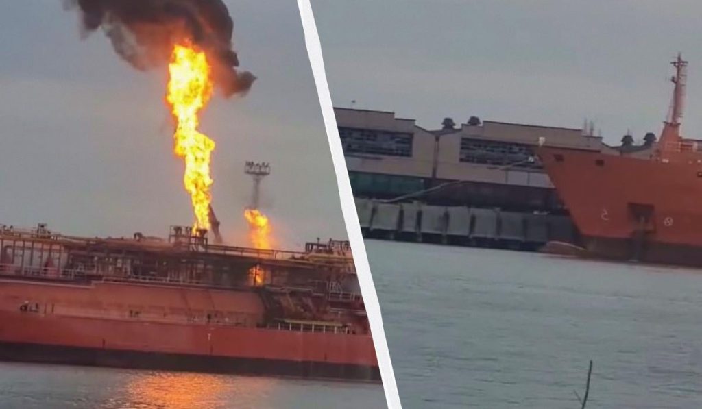 Russia colpisce un gas tanker turco nel porto di Izmail, in Ucraina