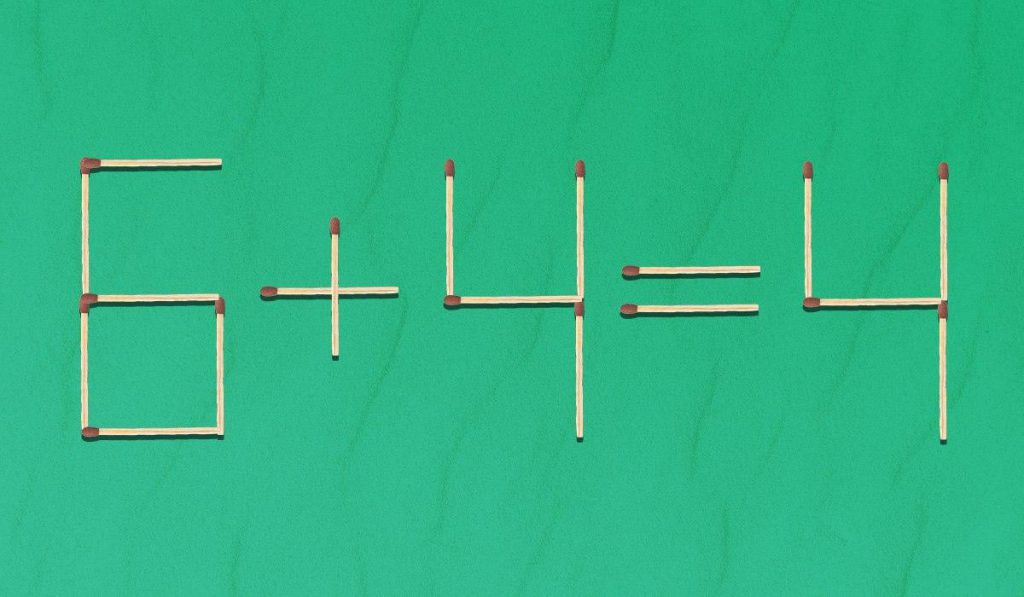 Puzzle con fiammiferi: più soluzioni possibili