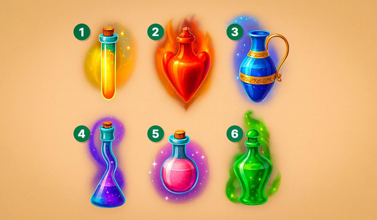 Test di compatibilità romantica con bottiglia di pozione: un esempio di gioco non scientifico