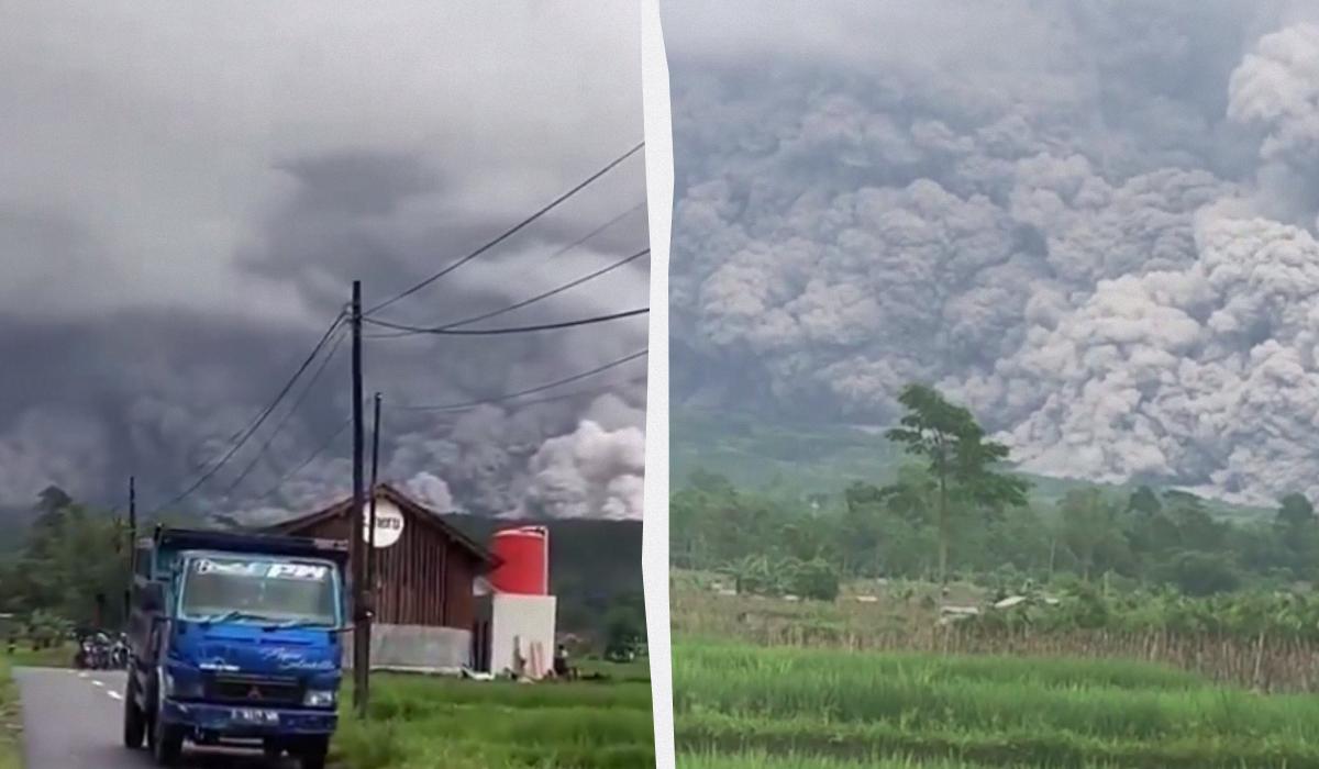 Eruzione vulcanica in Indonesia provoca gravi ustioni a due motociclisti