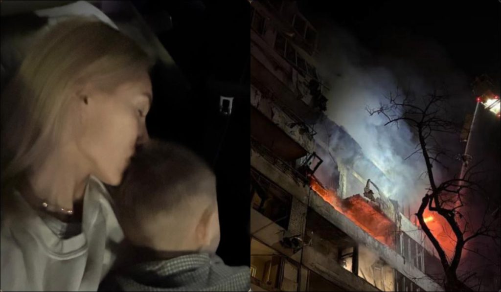 Blogger italiano denuncia le conseguenze dell’attacco russo a Kiev con missili e droni