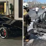 Incendio improvviso di un'auto elettrica di lusso: un imprenditore turco rischia la vita e denuncia il marchio