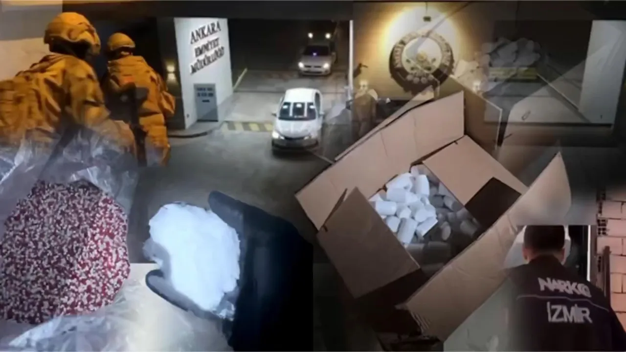 Operazione antidrug: 1 913 000 pillole e 426 kg di sostanze chimiche recuperati in Ankara, Istanbul e Izmir