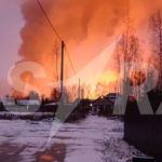 Incendio in centrale termica di Shatura dopo attacco con droni
