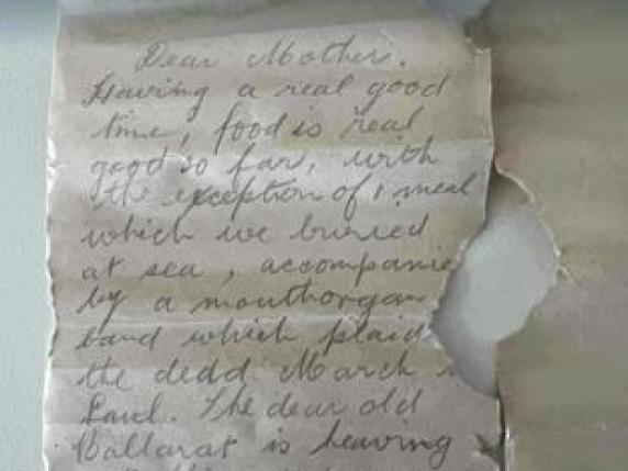 Un messaggio dal fronte: la bottiglia con il biglietto di un soldato della prima guerra mondiale ritrovata sulla spiaggia australiana