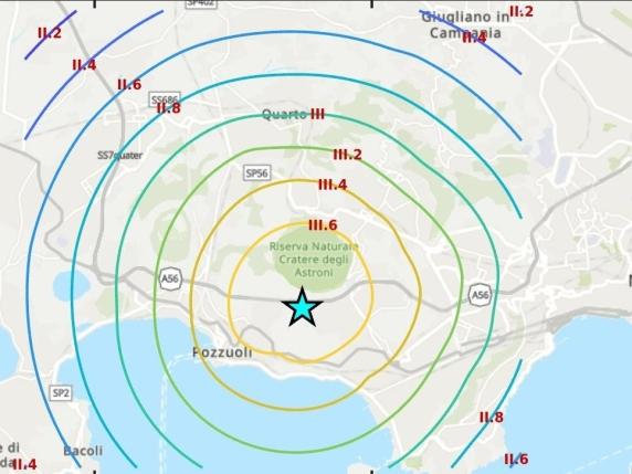 Terremoto nei Campi Flegrei: aggiornamenti sullo sciame sismico in corso con scosse fino a magnitudo 2.2