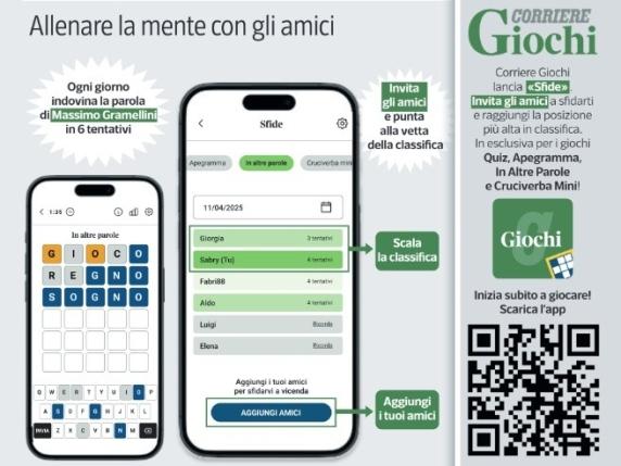 Sfida la tua mente con Corriere Giochi: la piattaforma che unisce amici e divertimento a distanza