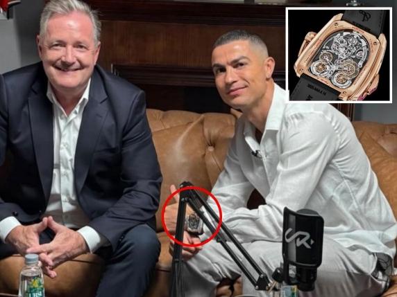 Cristiano Ronaldo sfoggia un orologio di lusso da 1,2 milioni di euro
