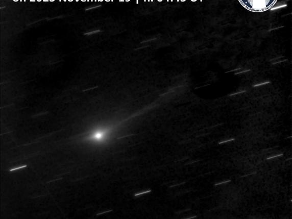 Cometa 3I/ATLAS fotografata dall'Osservatorio di Siena: passerà di nuovo il 19 dicembre