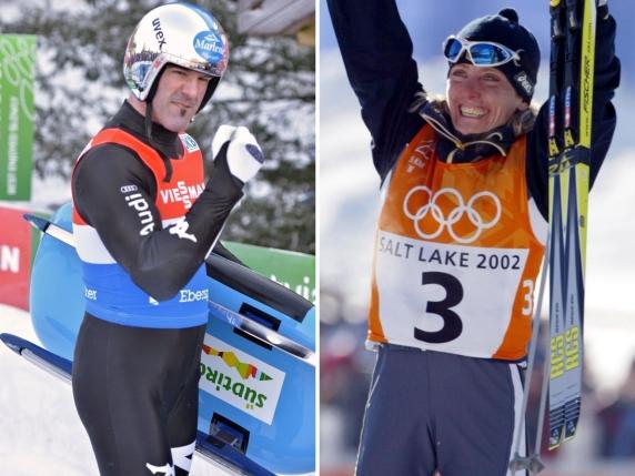 Belmondo e Zoeggeler: i primi portatori della fiamma olimpica tra Milano e Cortina