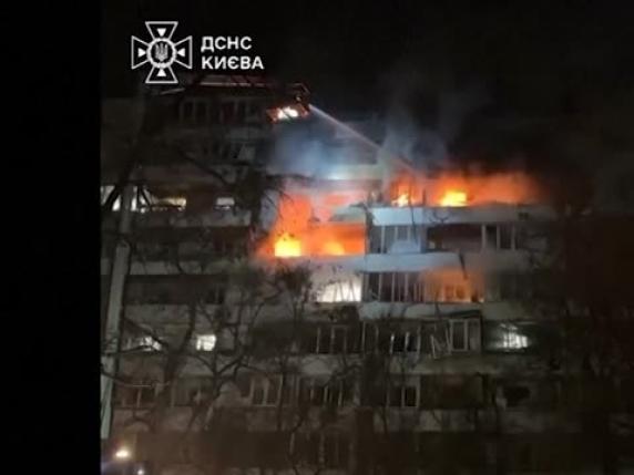 Ucraina: immagini di distruzione dopo la nuova ondata di attacchi russi