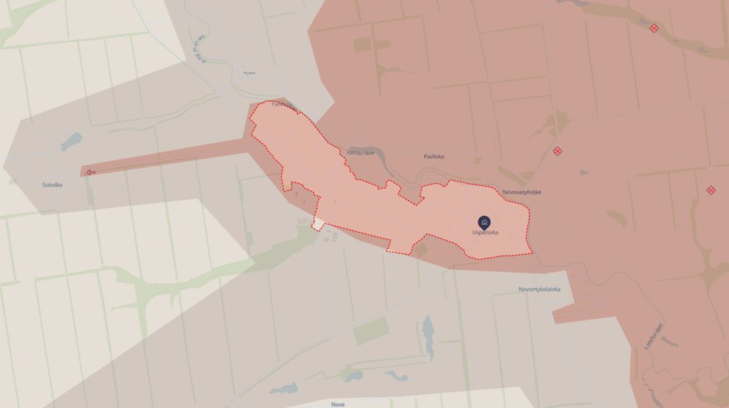 Situazione critica nell&#039;Oblast di Zaporizhzhia: le forze russe occupano Uspenivka e avanzano in altre aree