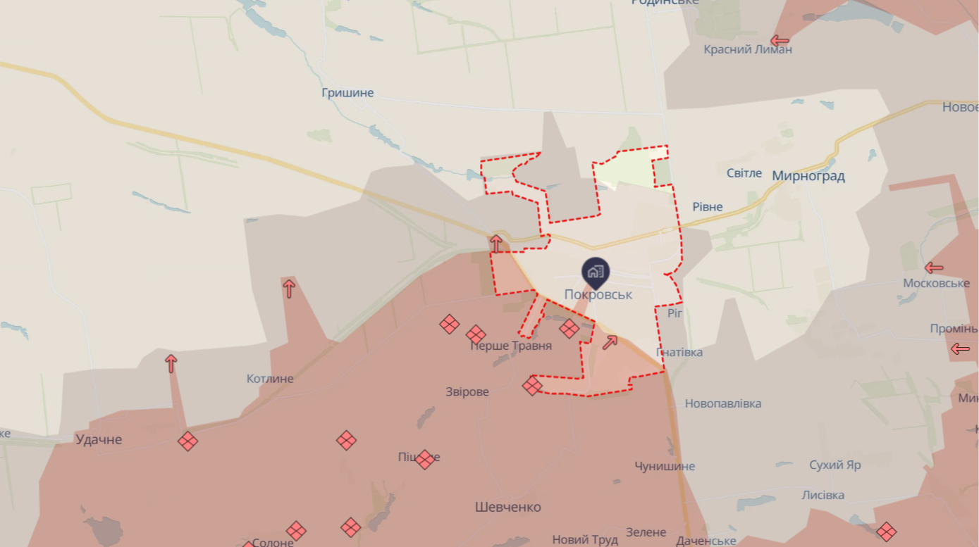 Ucraina impedisce l’espansione russa a Pokrovsk; operazioni di pulizia a Myrnohrad quasi concluse