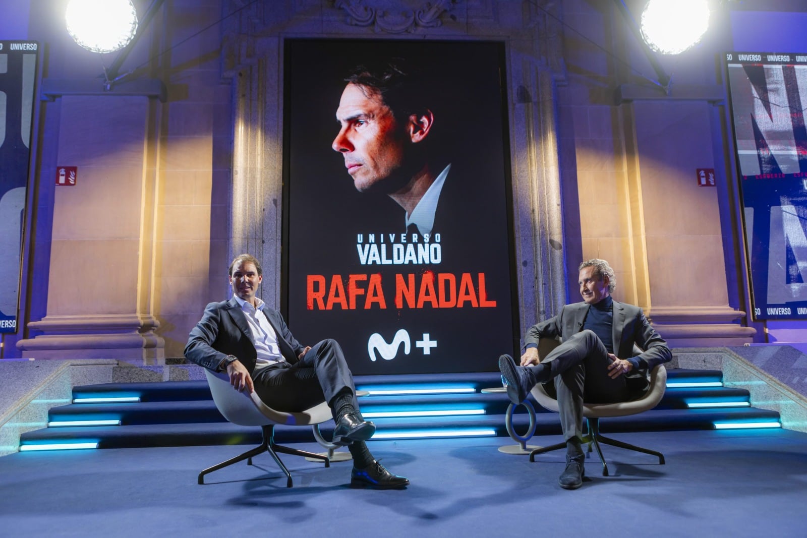 Rafael Nadal intervistato da Jorge Valdano a Madrid: la sua evoluzione e il successo