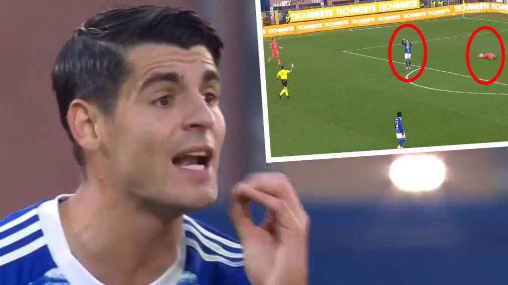 Alvaro Morata perde il controllo durante la partita di calcio tra Como e Cagliari: cosa è successo e quali sono le possibili conseguenze