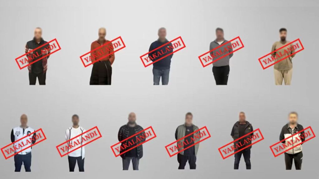 Cattura di 11 criminali ricercati a livello internazionale e nazionale: un successo per la sicurezza pubblica in Turchia