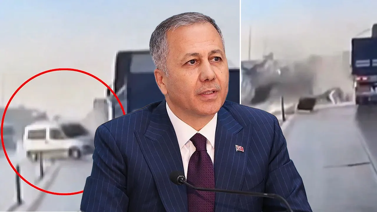 Incidente di velocità eccessiva a Karatay, Konya: veicolo perde il controllo e colpisce trattore e altro veicolo