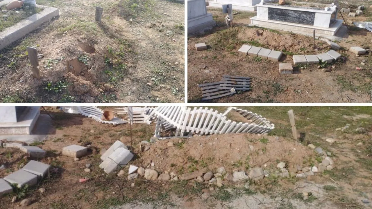 Cimitero di Kuyulu danneggiato da cavalli: reazione del Comune di Efeler