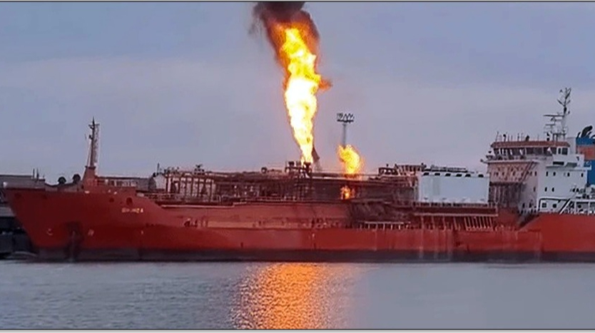 Russia attacca un gas tanker nel porto di Izmail il 17 novembre