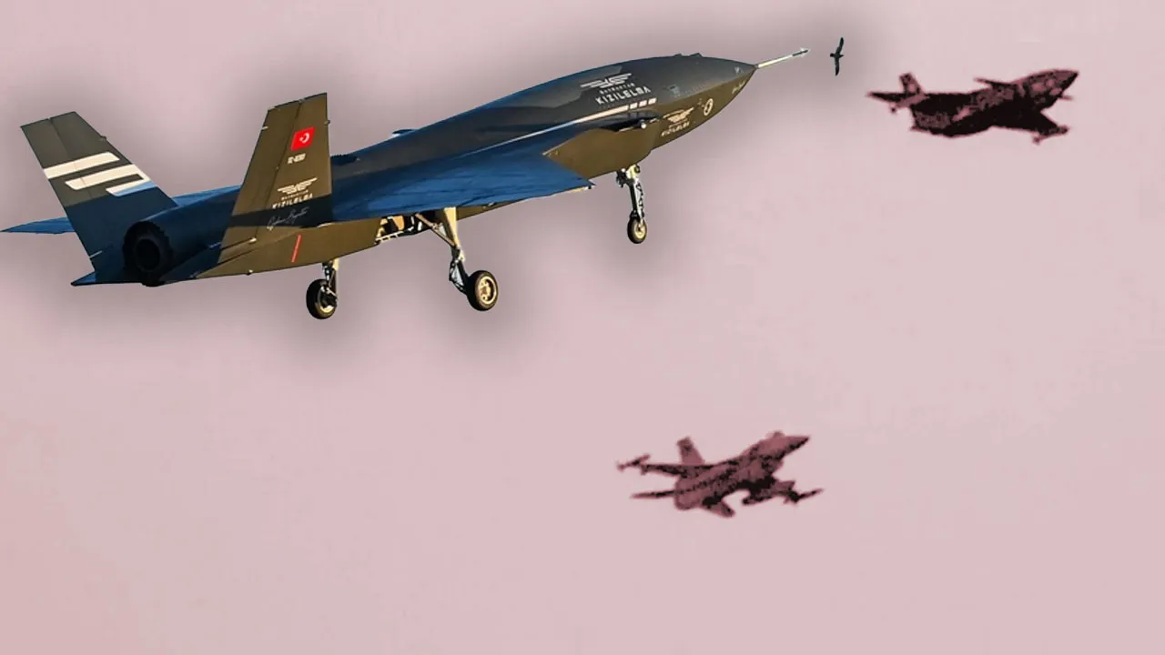 KIZILELMA colpisce F‑16 in test di difesa aerea turca