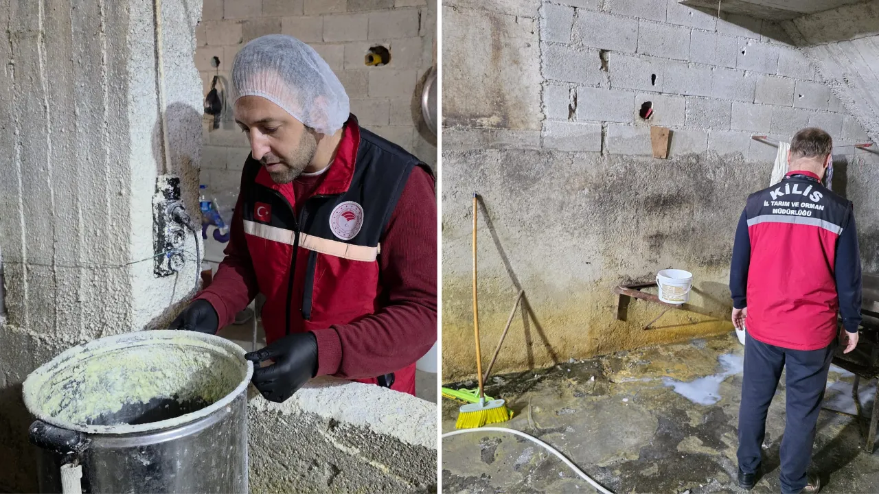 Garage di Kilis usato per produrre latte senza certificazione e con igiene inadeguata