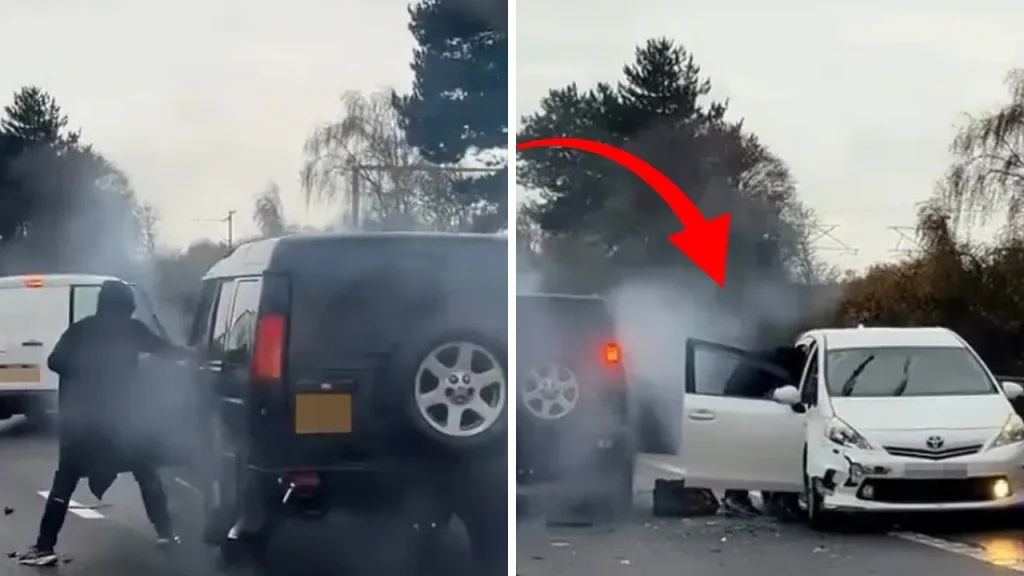 Due ladri rapinano veicolo dopo incidente sulla M1 in Inghilterra