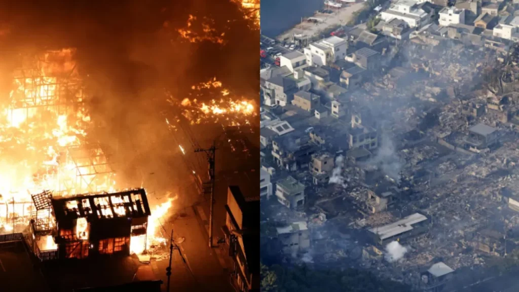 Incendio di 49 ettari a Saganoseki: il più grande disastro urbano in Giappone negli ultimi 50 anni