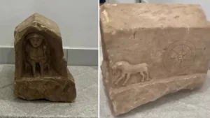 Tombstone romana scoperta a Kırıkkale, valutata 5 milioni di lira turca
