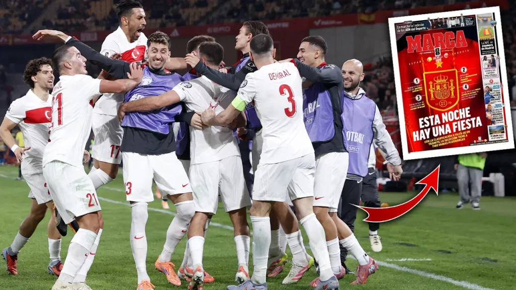 Spagna e Turchia 2-2: la Spagna si qualifica, la Turchia in play‑off