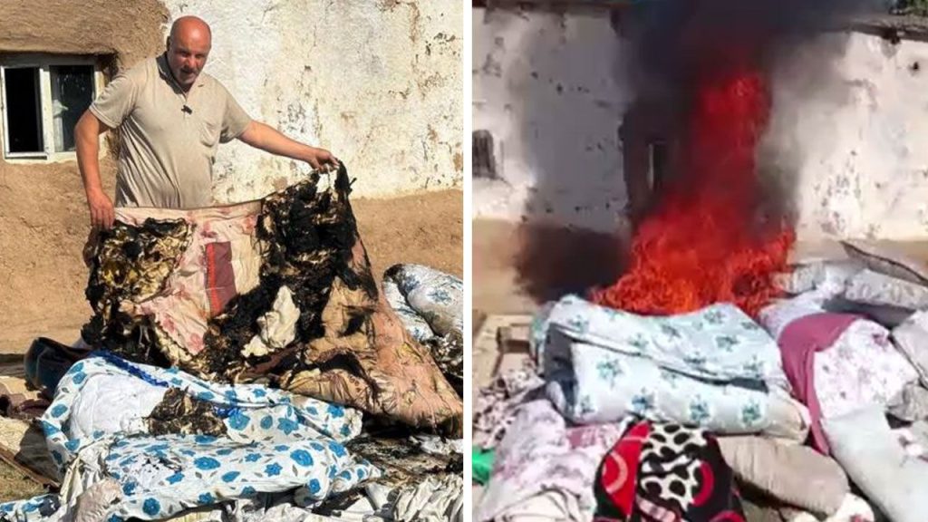 Incendio inspiegabile a Şanlıurfa: una famiglia costretta a evacuare la propria casa a causa di misteriosi roghi spontanei