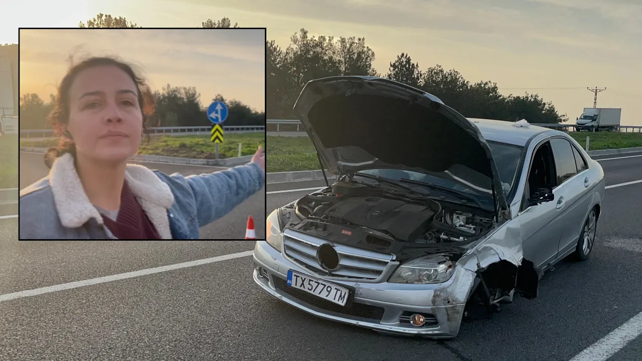 Incidente stradale a Tekirdağ Çorlu: auto in direzione opposta colpisce veicoli e finisce in canale d’acqua senza feriti