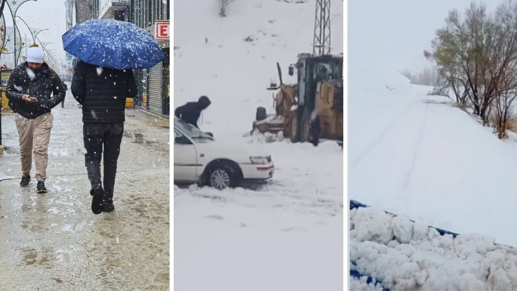 Nevicata forte in Turchia orientale chiude strade e blocca veicoli