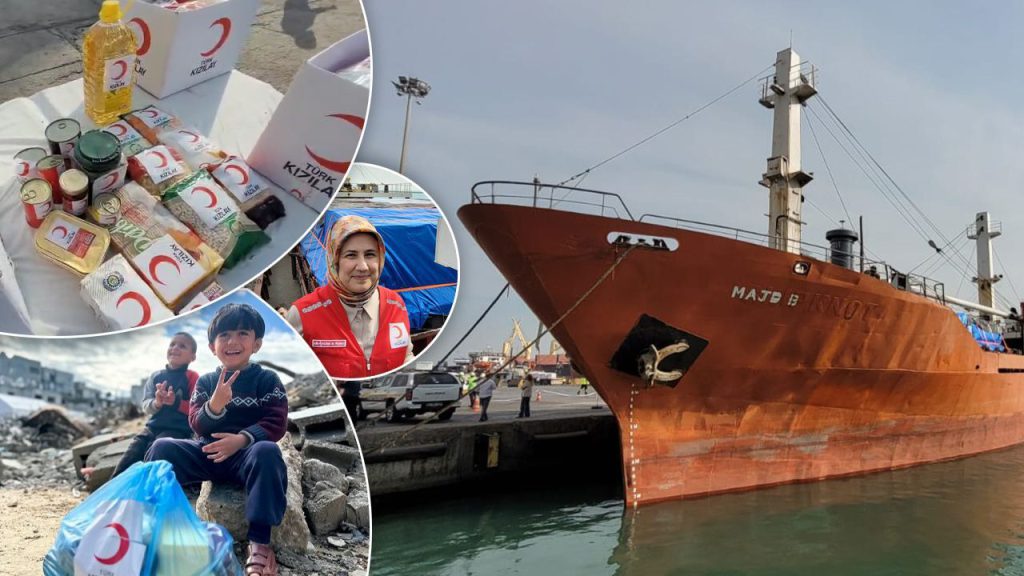 Aiuti Umanitari per Gaza: La Mezzaluna Rossa Turca Invia la 18esima Nave della Benevolenza